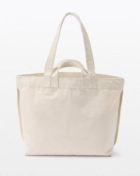 canvas double handle tote bag