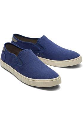 canvas regular slipon men's casual shoes - blue
