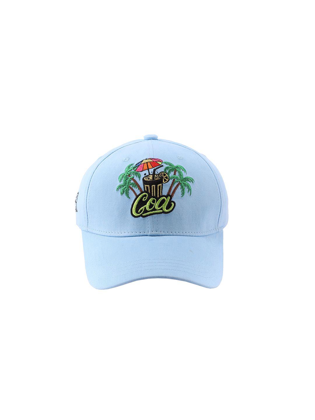 cap shap unisex blue embroidered baseball cap