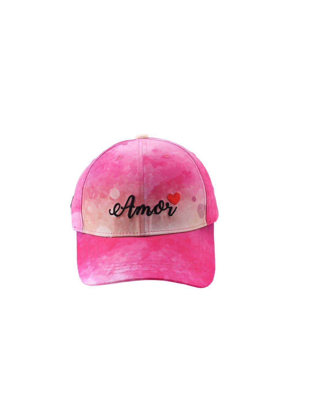 cap shap unisex pink embroidered baseball cap