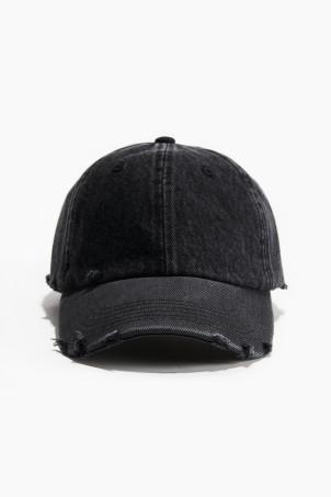 cap with hard-worn details