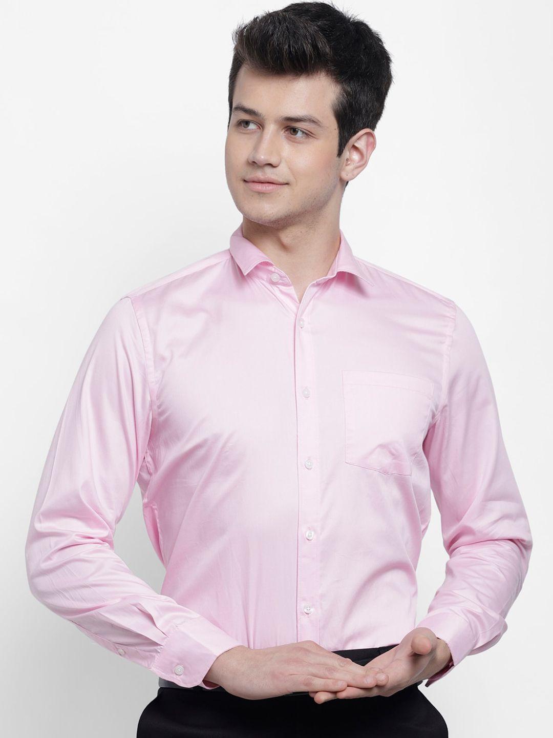 cape canary men pink opaque casual shirt