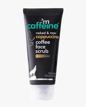 cappuccino coffee face scrub with vitamin e & cinnamon