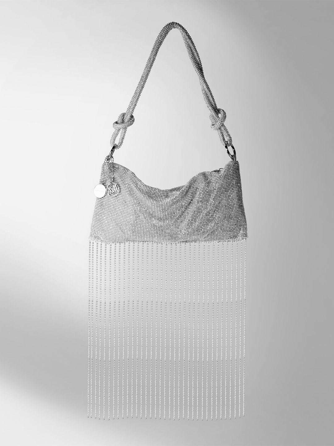 caprese embellished structured handheld bag