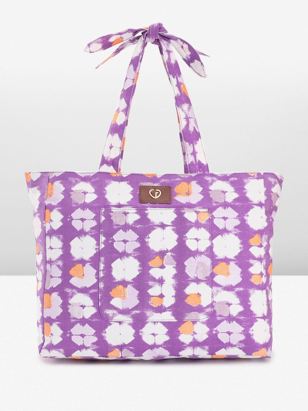 caprese floral printed oversized structured shoulder bag