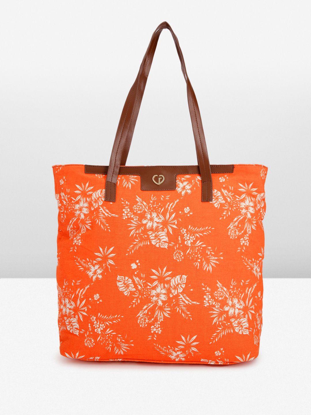 caprese floral printed oversized structured shoulder bag