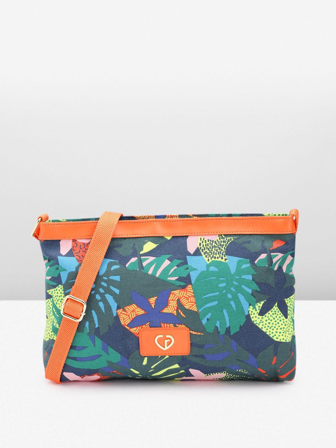 caprese floral printed sling bag