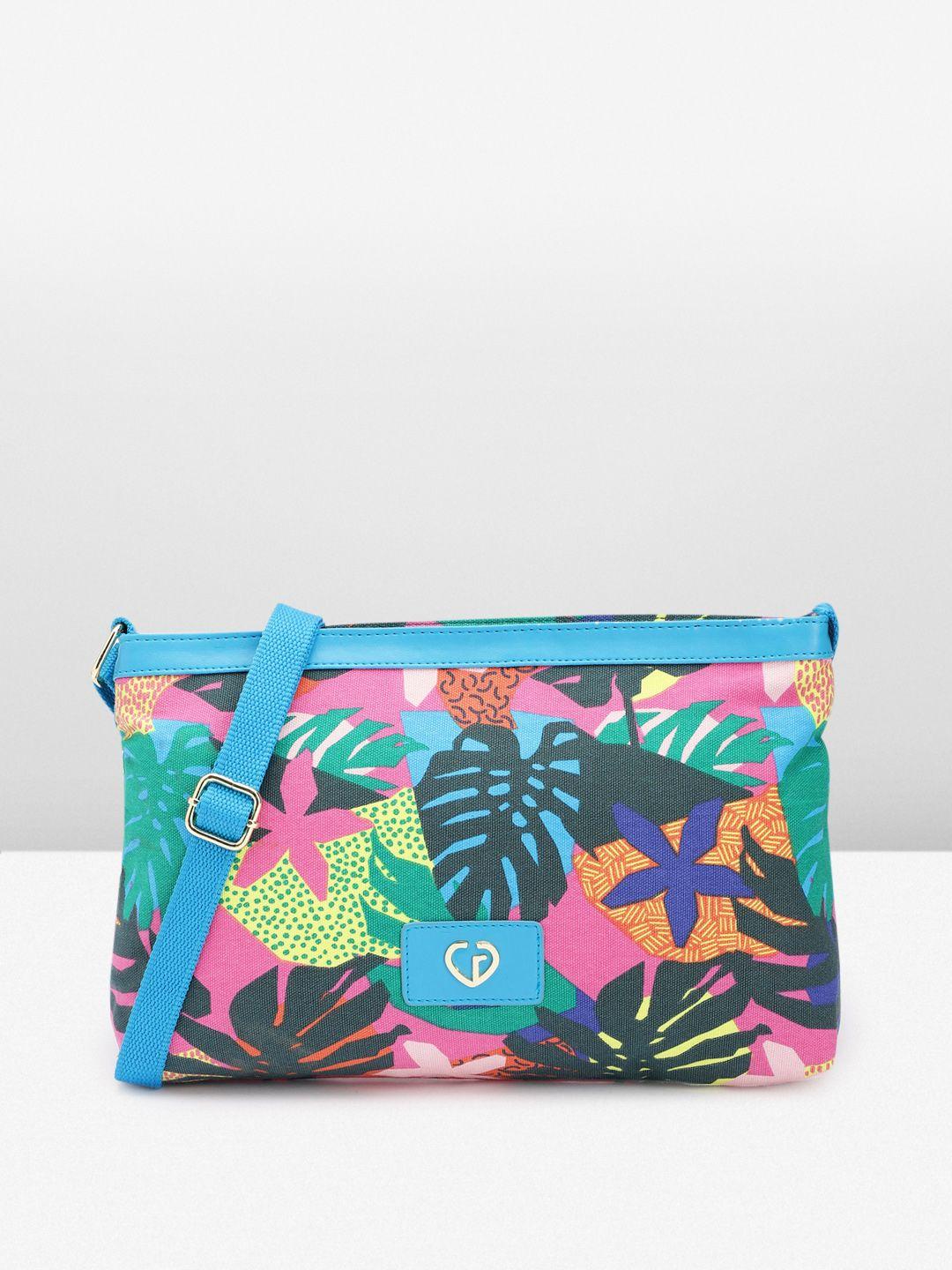 caprese floral printed sling bag