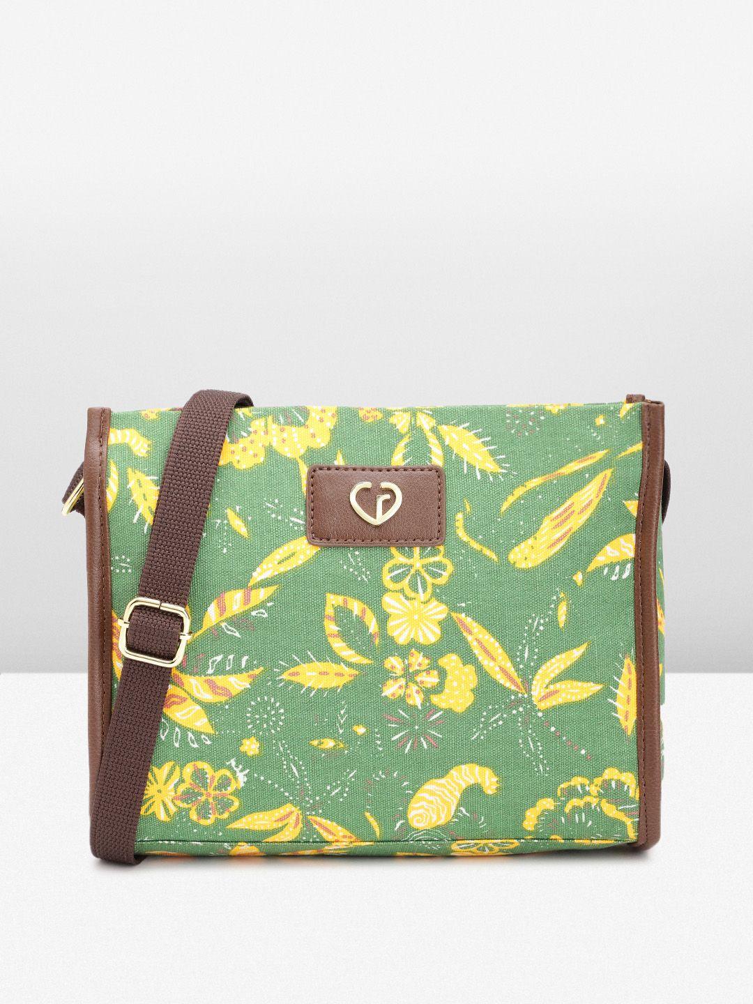 caprese floral printed sling bag