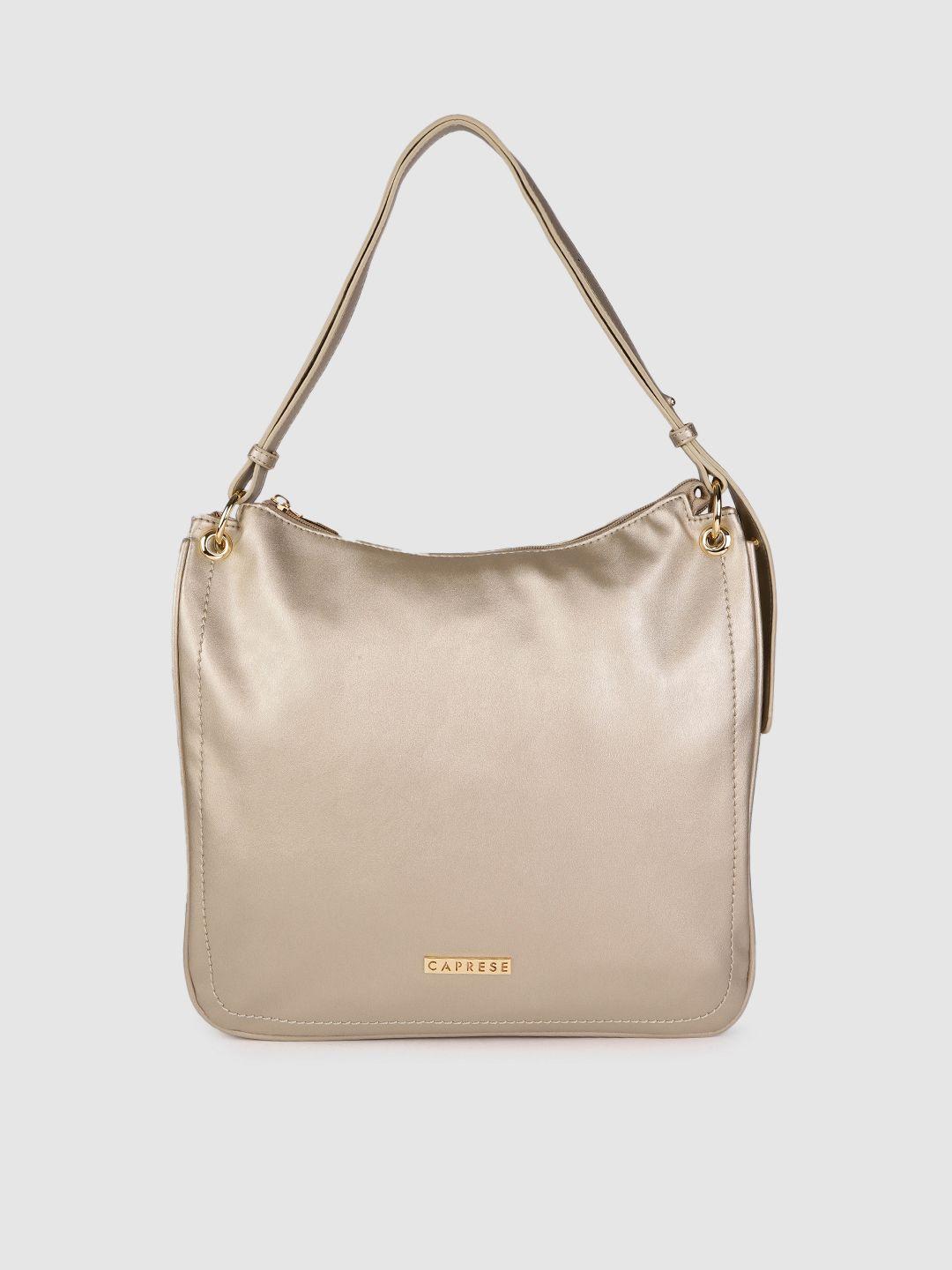 caprese gold-toned pu structured hobo bag