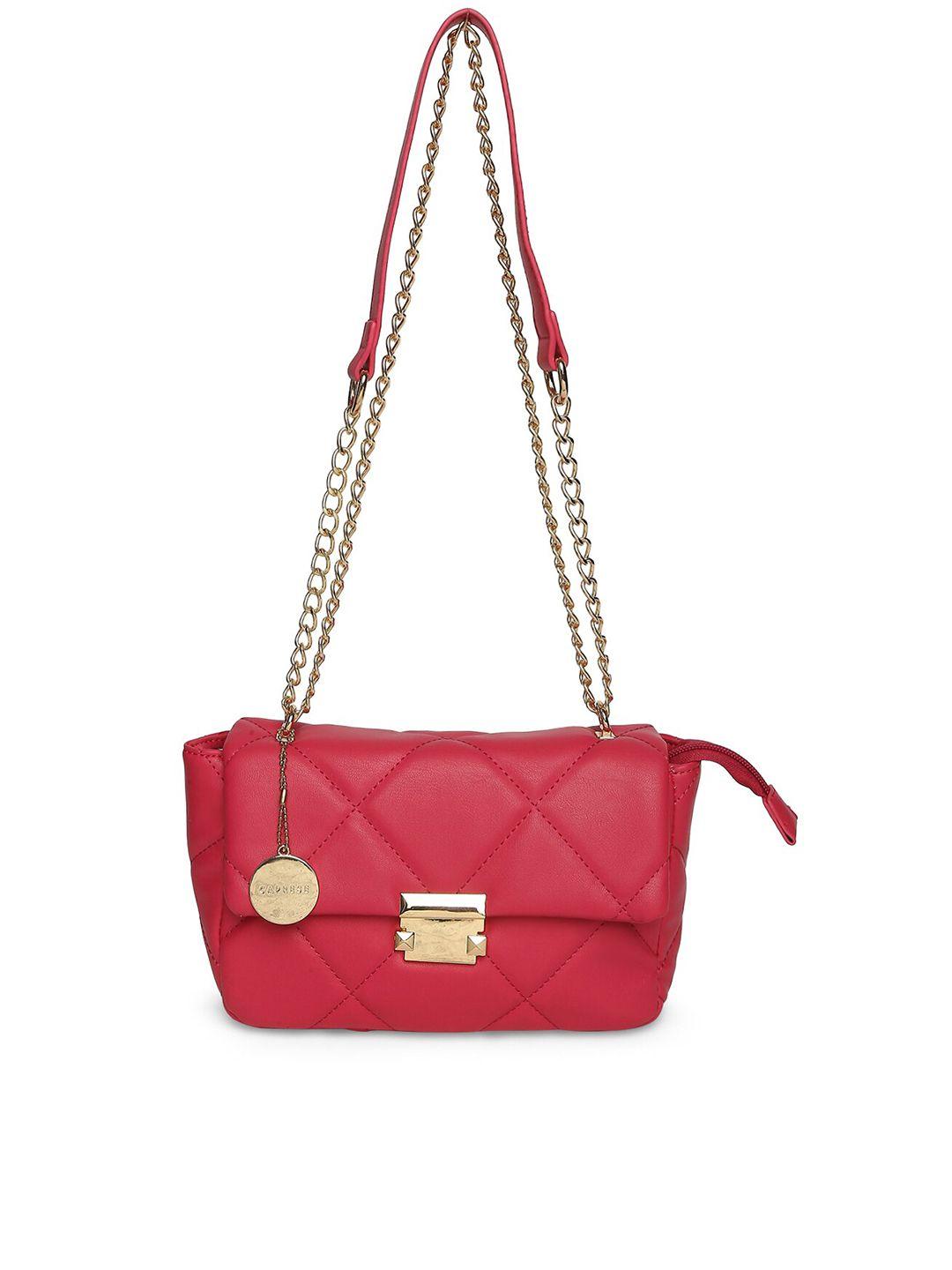 caprese quilted detail structured sling bag