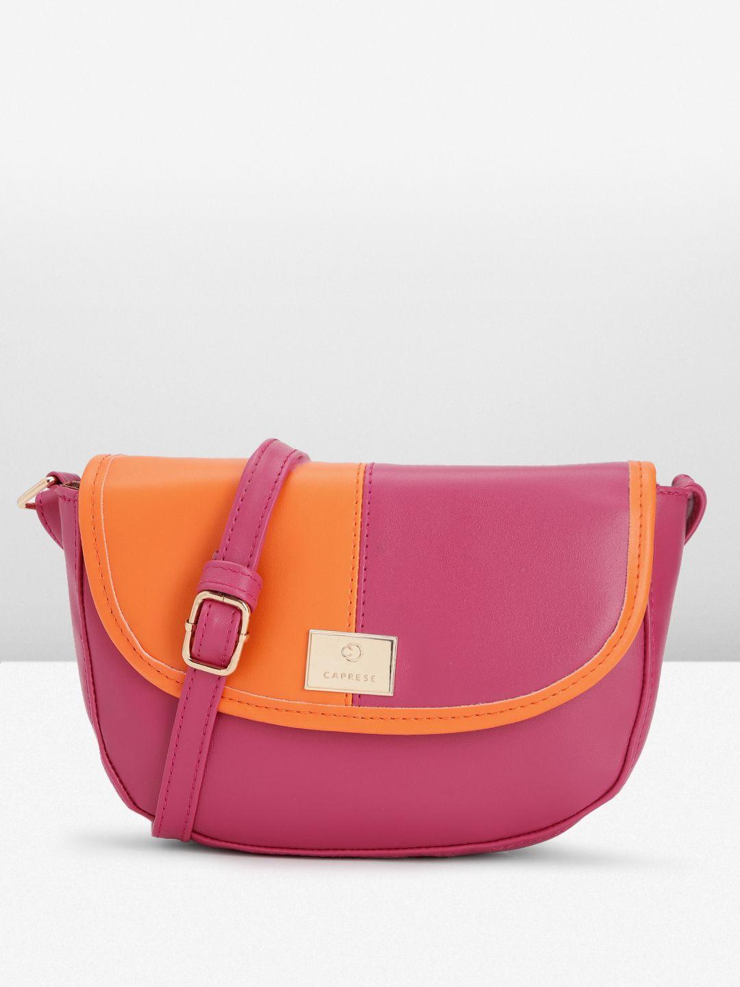 caprese river colourblocked sling bag