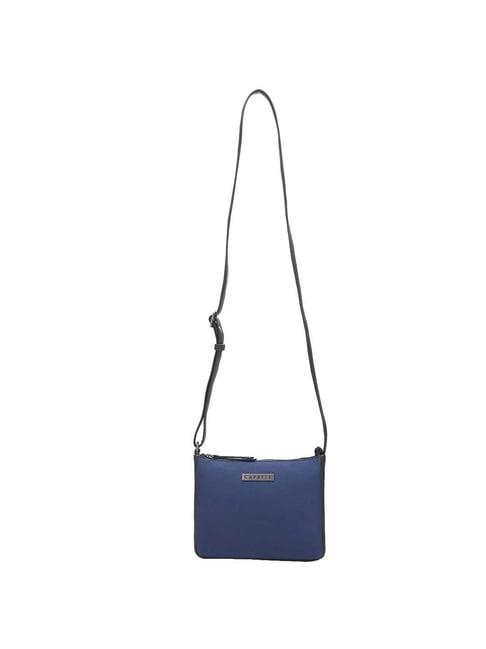 caprese rogue navy solid small sling handbag