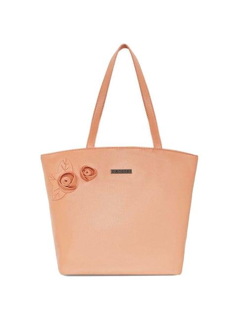 caprese rosamund pink solid large tote handbag