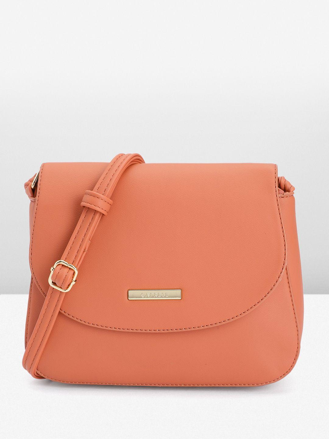 caprese solid structured sling bag