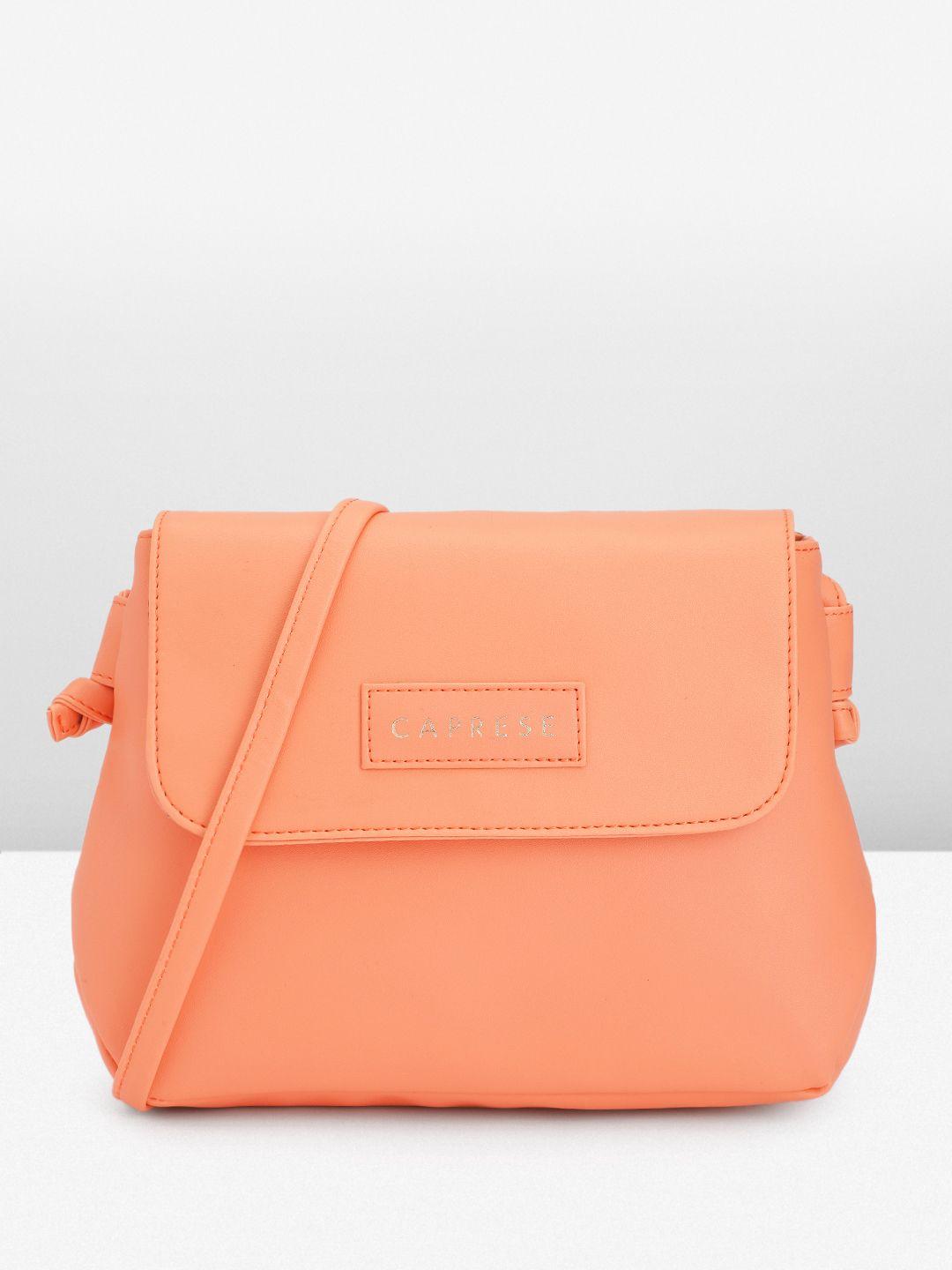 caprese solid structured sling bag