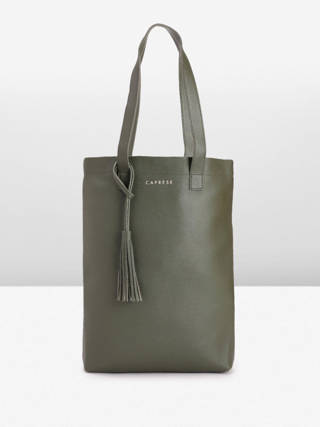 caprese solid structured tote bag