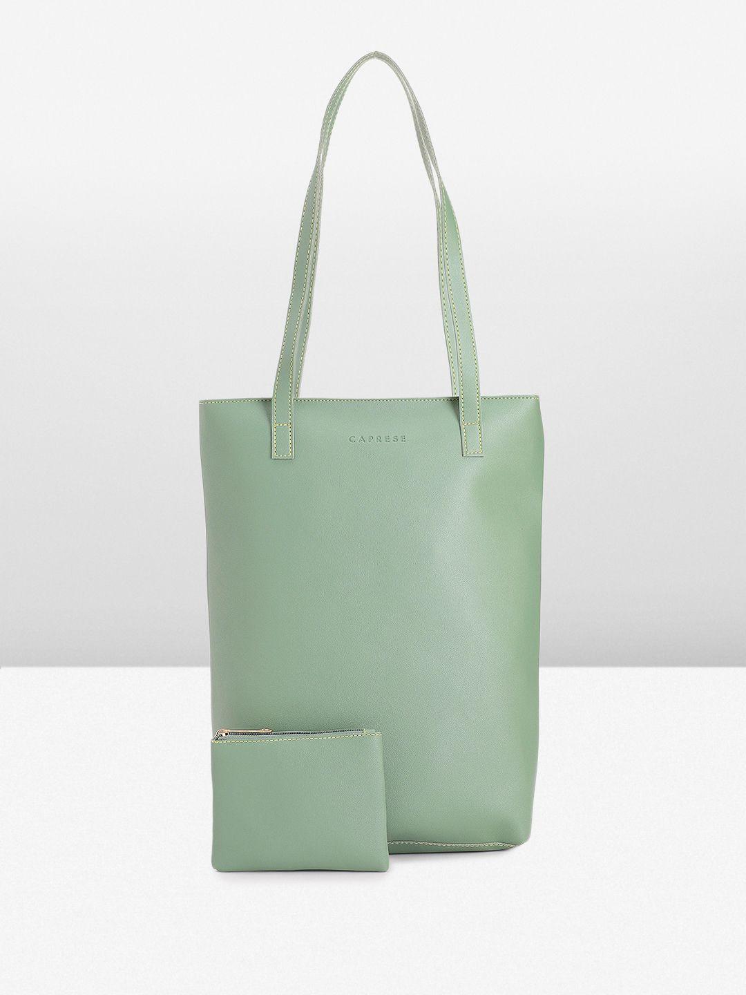 caprese solid structured tote bag