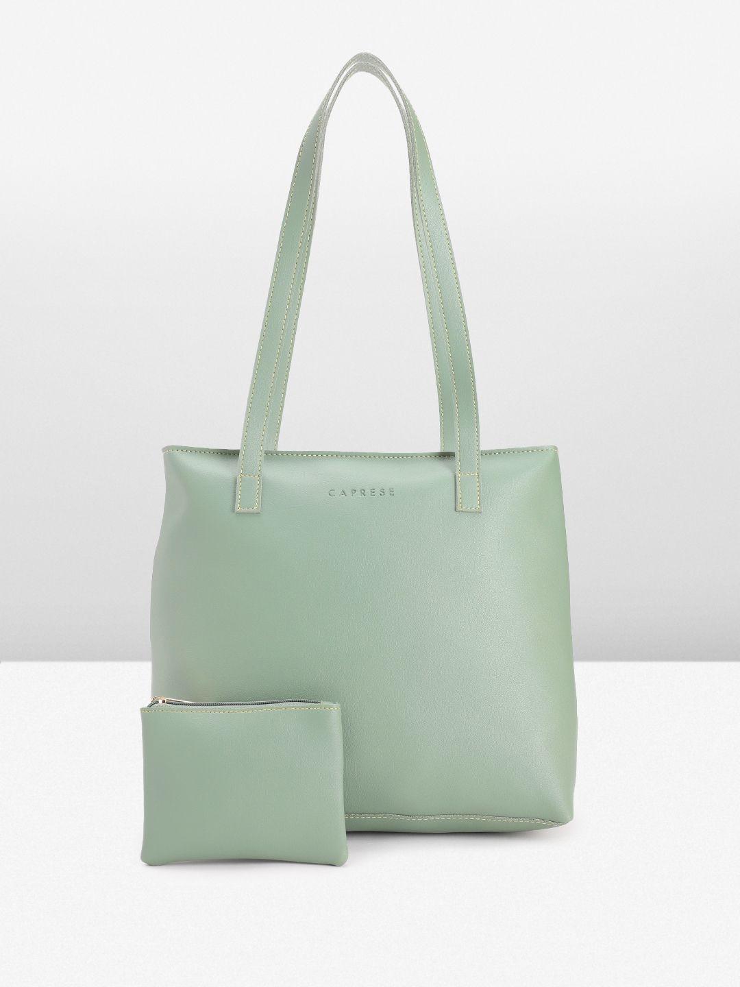 caprese solid structured tote bag