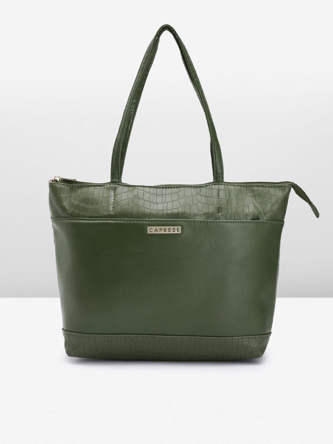 caprese textured shoulder bag