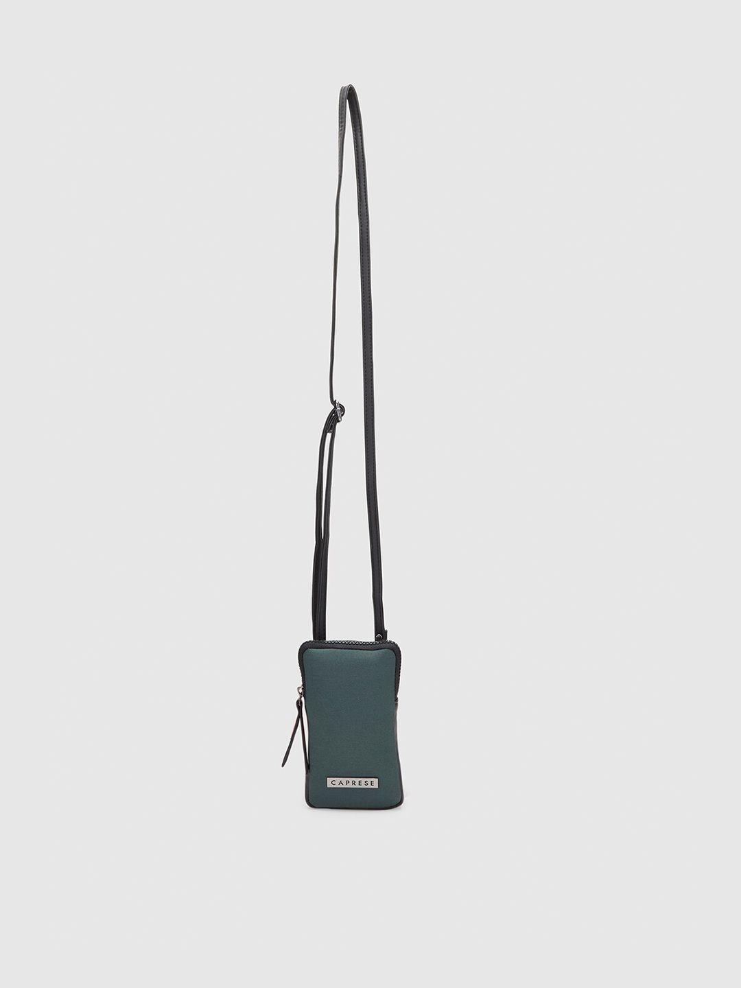 caprese textured structured mobile sling bag