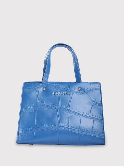 caprese ultramarine textured small handbag