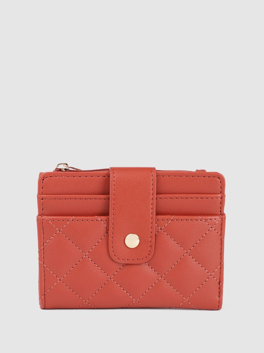 caprese women geometric textured two fold wallet