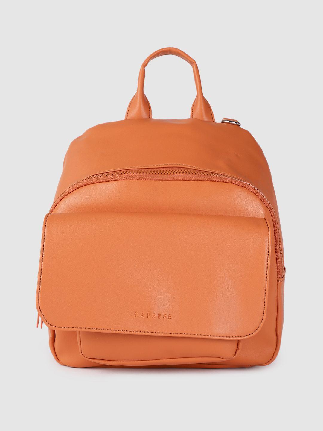 caprese women orange backpack