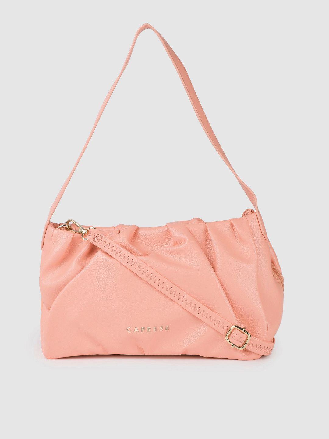 caprese women pink structured shoulder bag