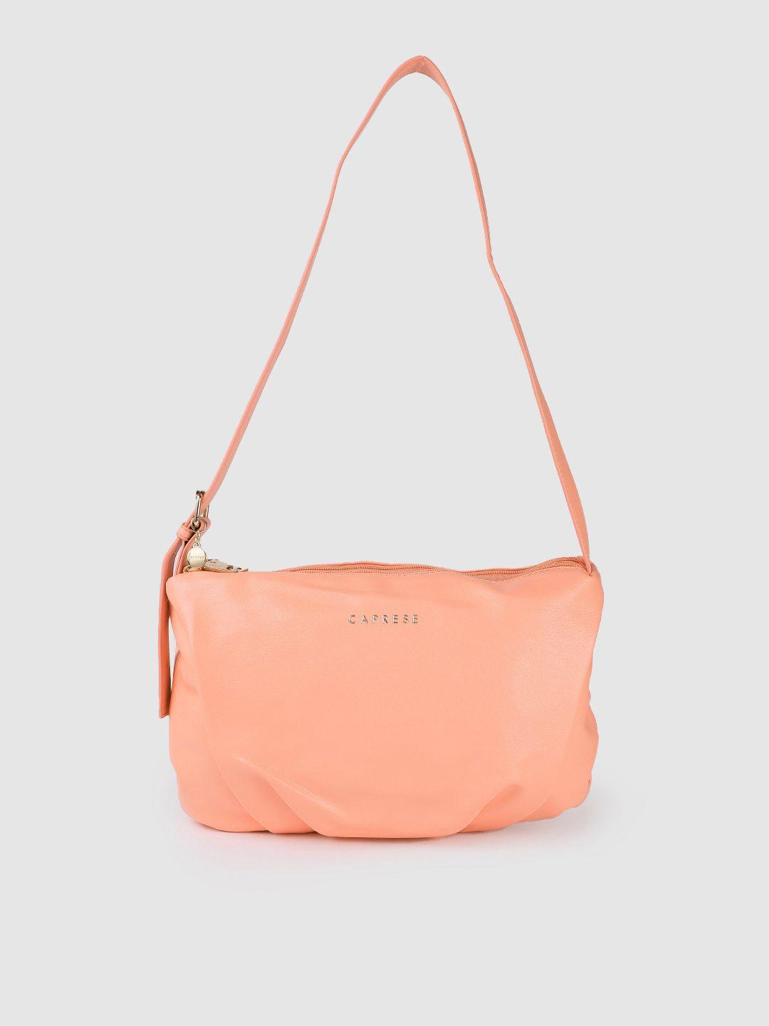 caprese women pink structured shoulder bag