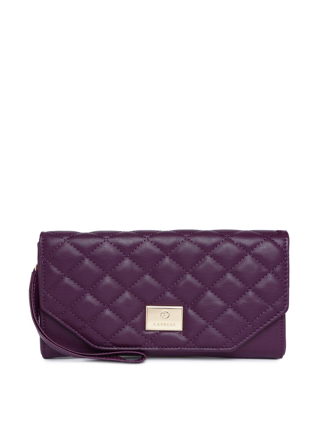 caprese women purple clutch sling bag