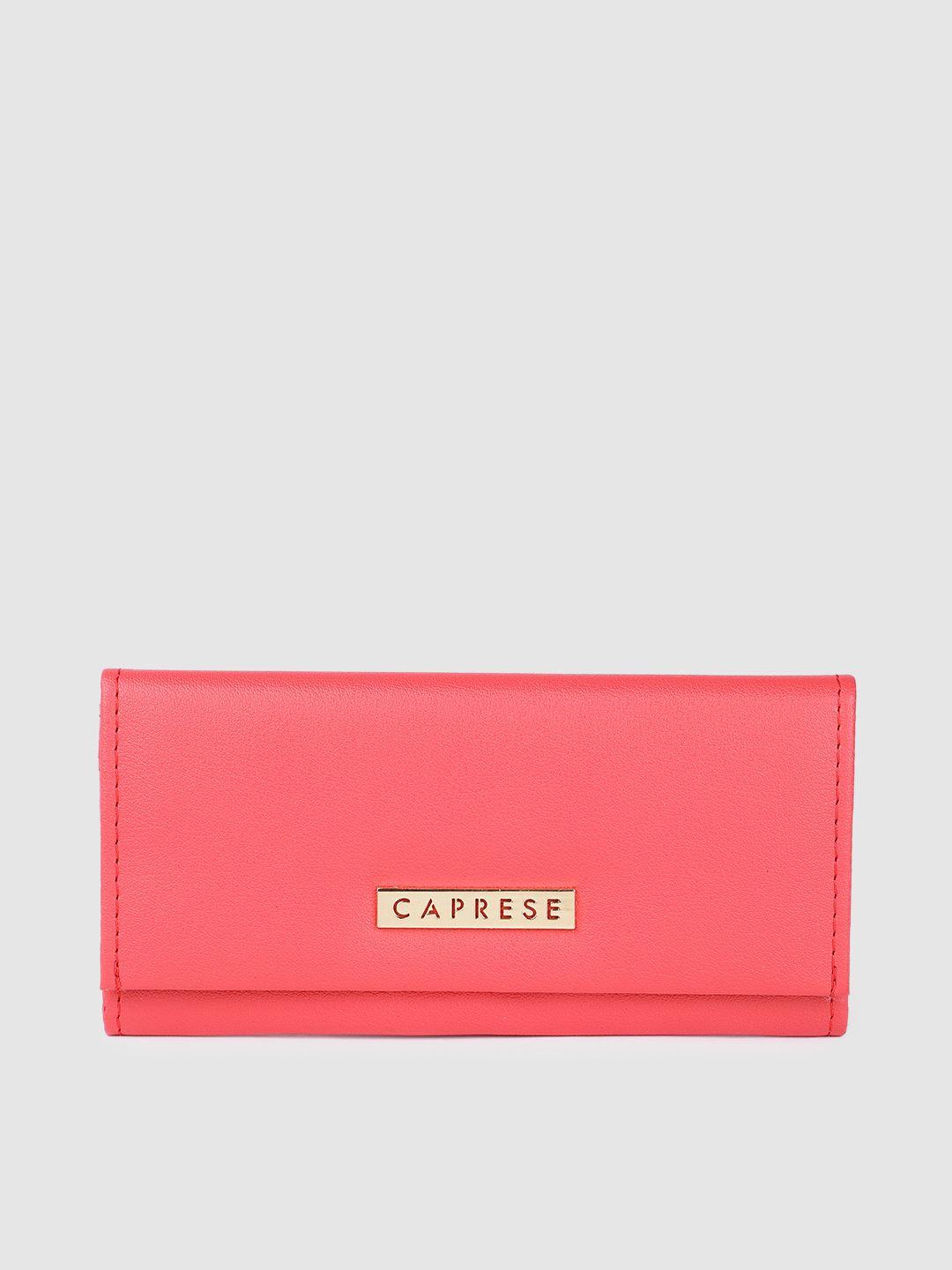 caprese women solid envelope wallet