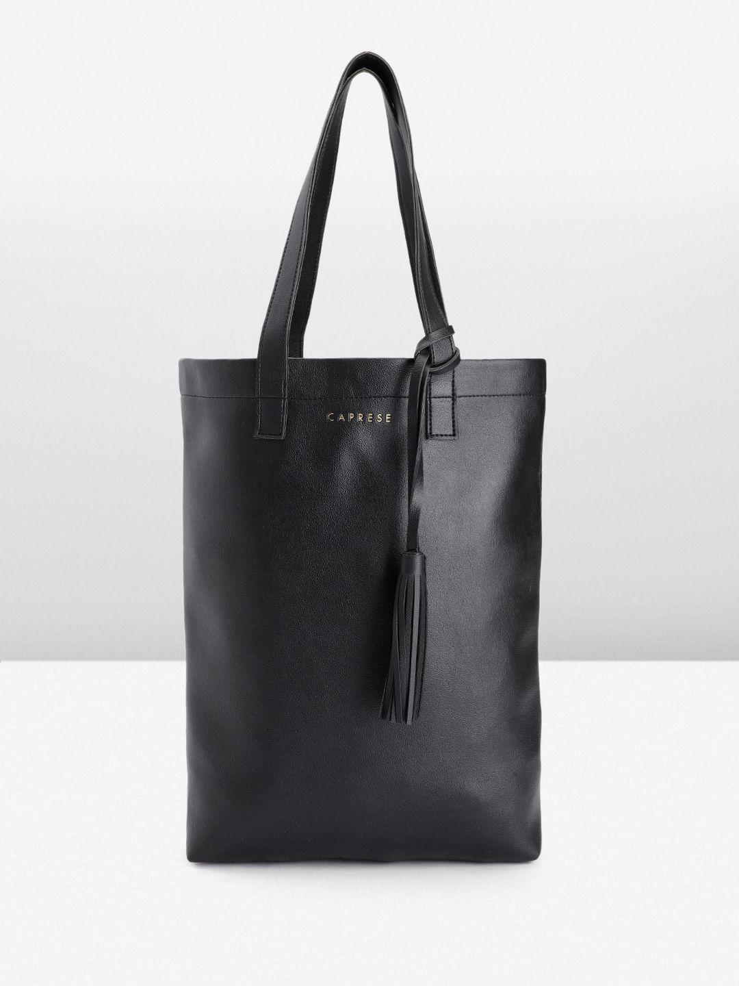 caprese women solid tote bag