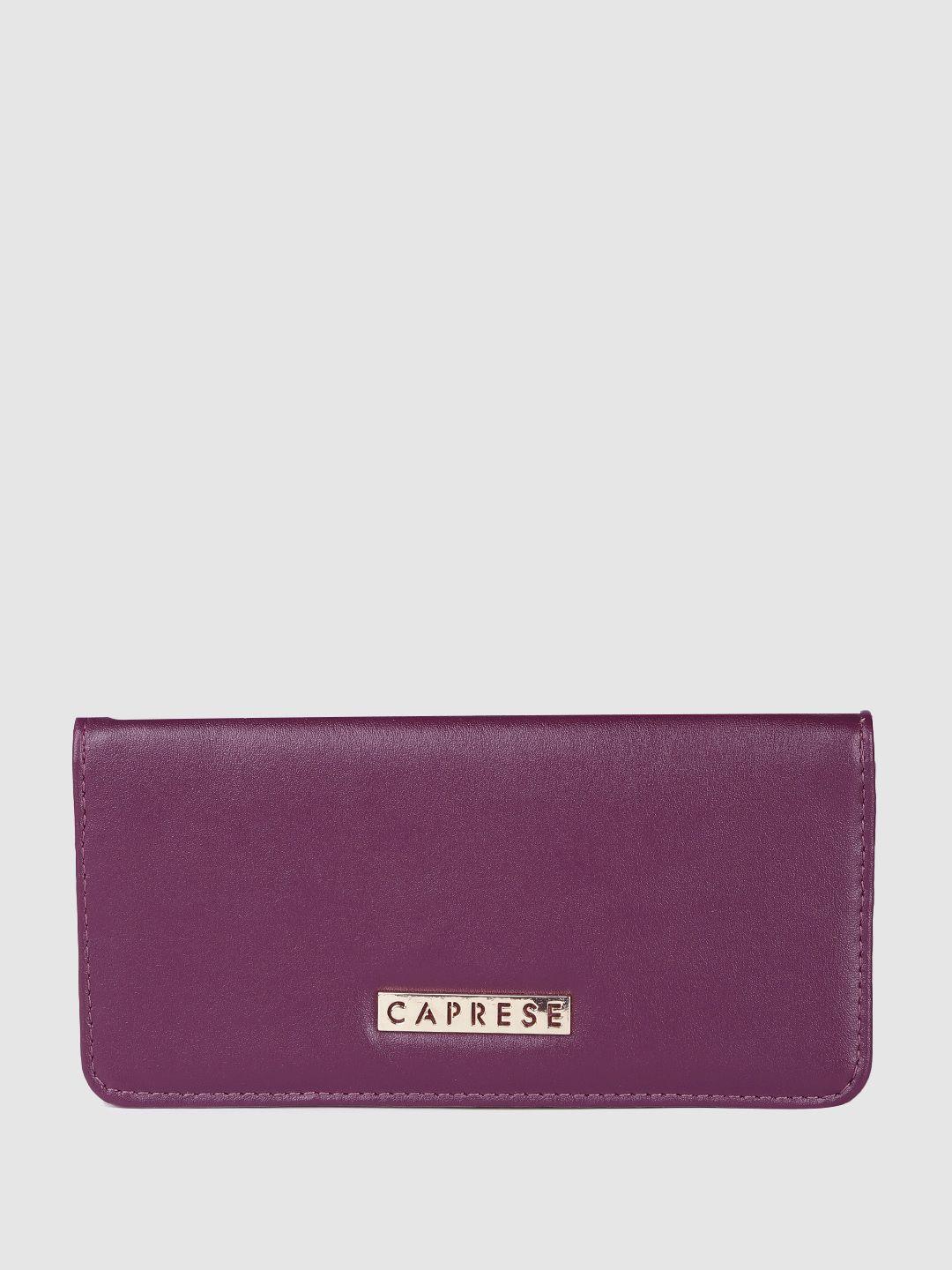 caprese women solid two fold wallet