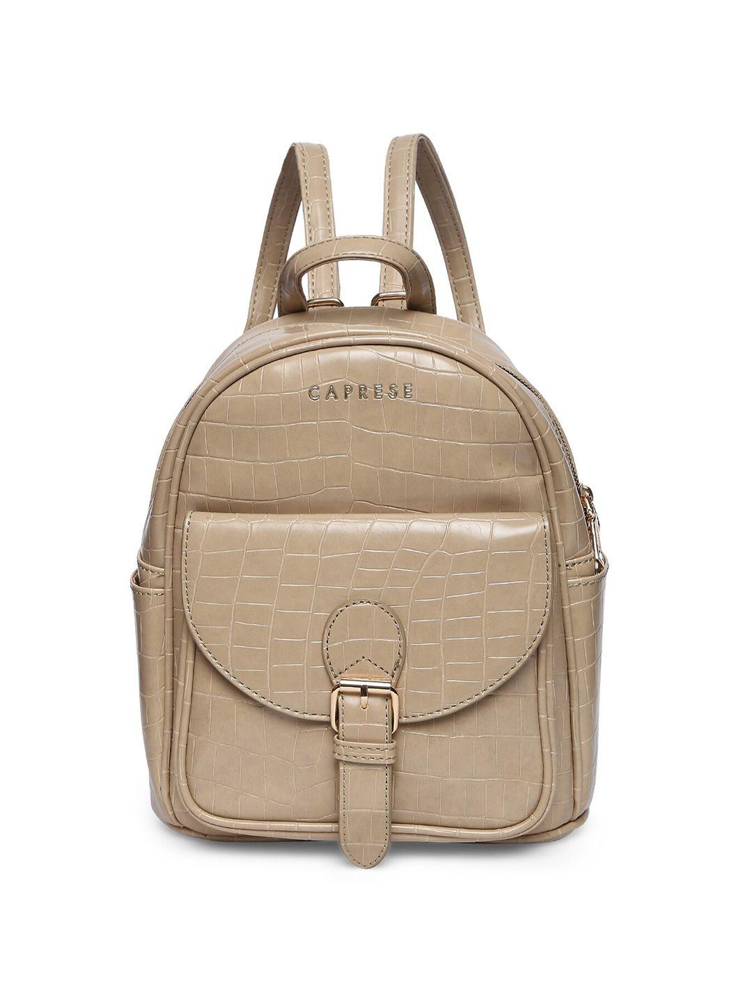 caprese women textured small backpack