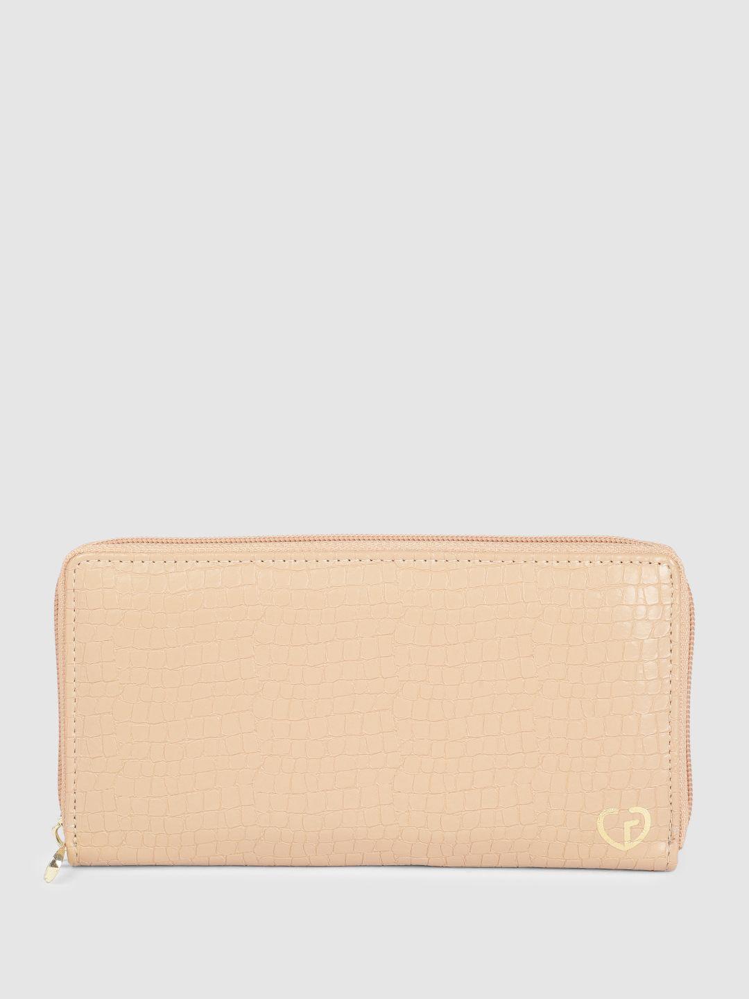 caprese women textured zip around wallet