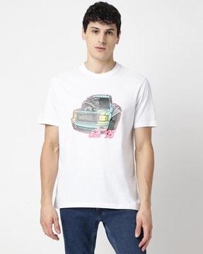 car artwork relaxed fit t-shirt