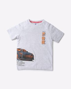 car print round-neck t-shirt