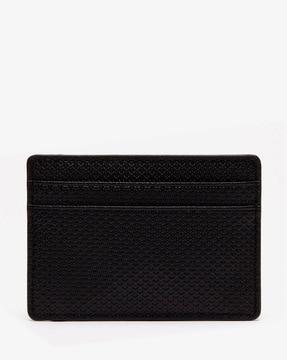 card holder with embossed logo