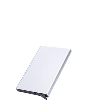 card holder with button lock