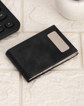 card holder with metal accent