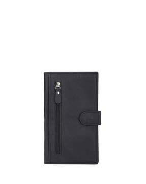 card holder with snap-button closure