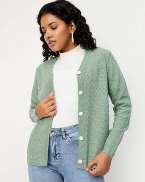 cardigan with button closure