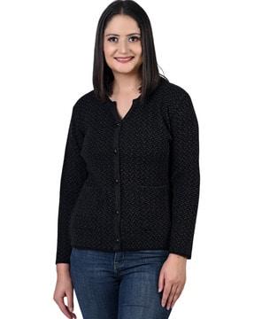 cardigan with patch pockets