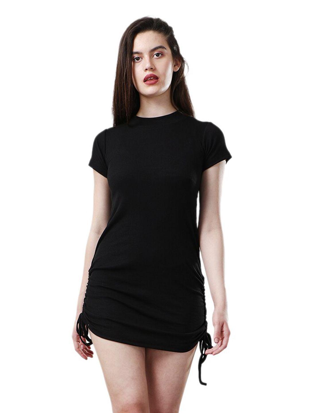 caredone black a-line dress