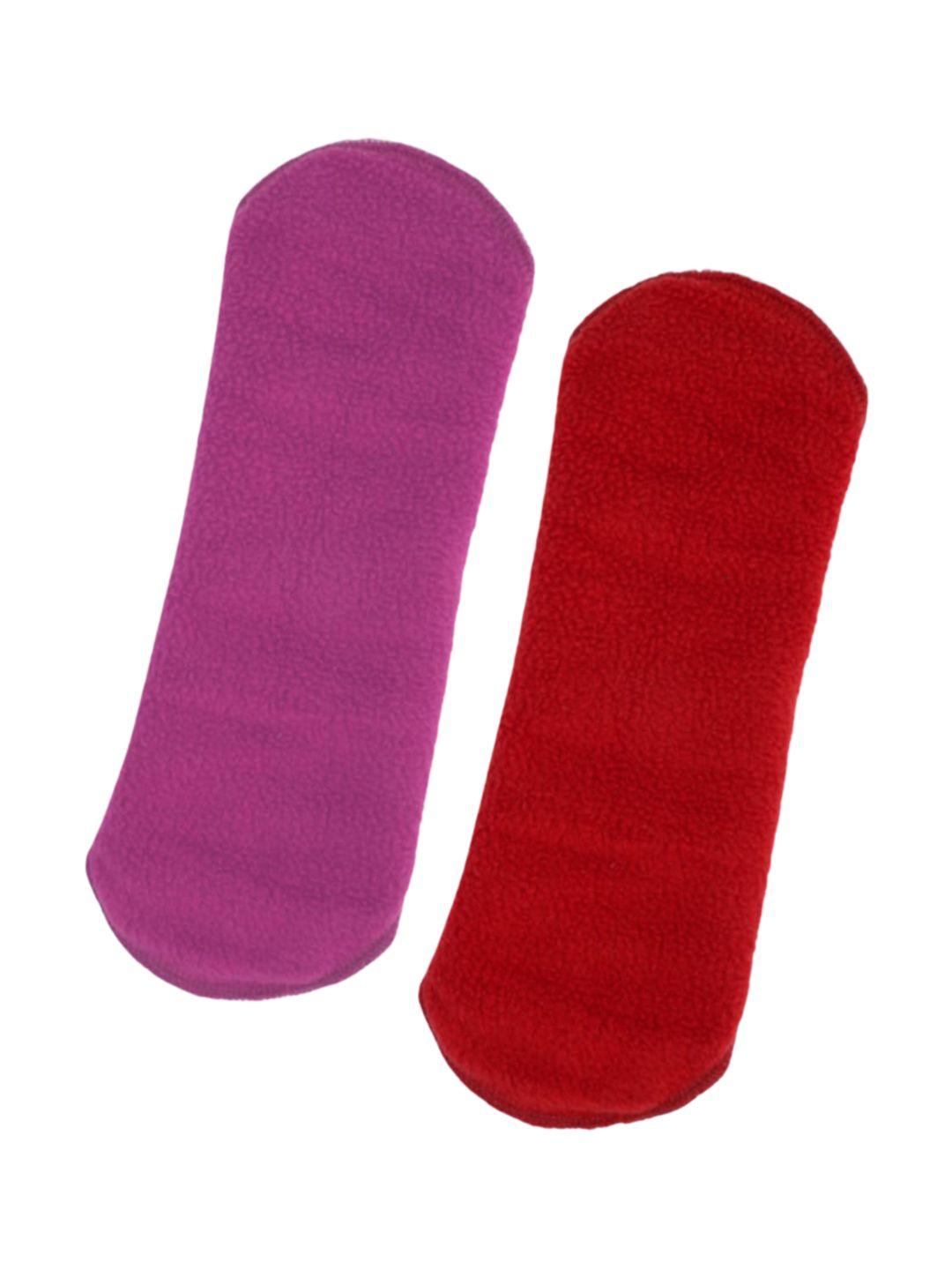 caredone set of 2 ultra thin 4-layered rash free reusable sanitary cloth pads - xl