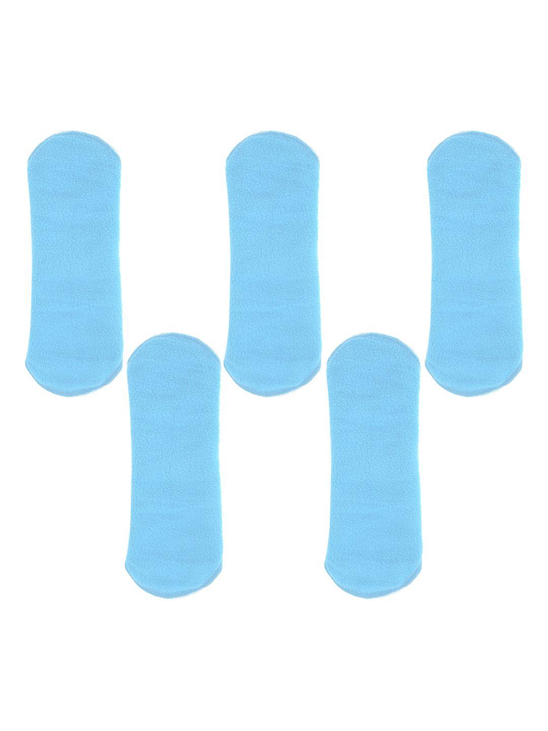 caredone set of 5 reusable & washable cotton sanitary cloth pads