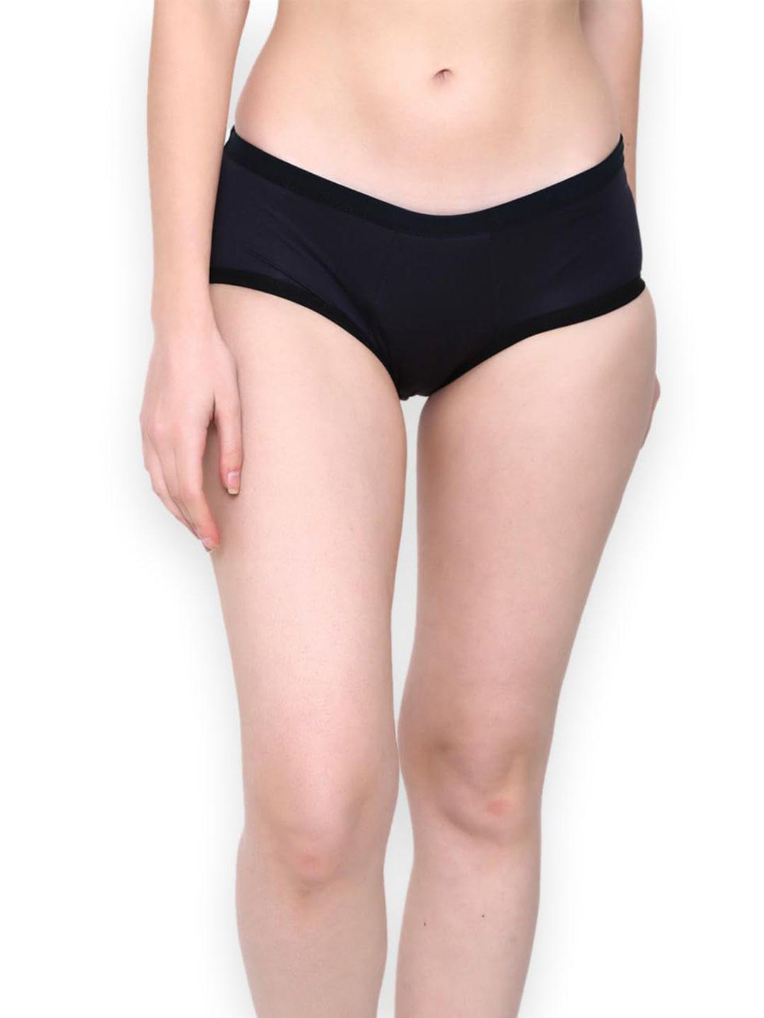 caredone  reusable leak-proof  period cotton briefs myntra(periodpanty)-(black)-xxs