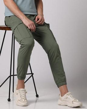 cargo joggers without top stitch detailing