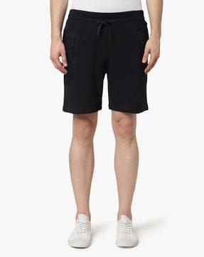 cargo shorts with elasticated drawstring waist